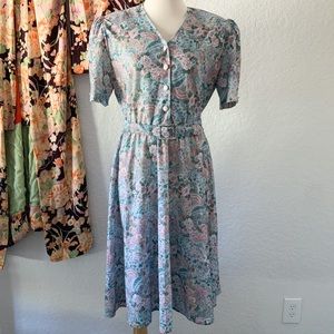 80s Belted Dress